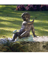 Child&#39;s Splashy Surprise: Spitting Frog Garden Statue (gf) - £1,187.04 GBP