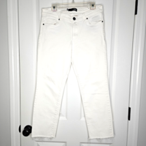 KUT from the Kloth REESE Ankle Straight Leg White Jeans Size 10 Womens R... - $355.85 MXN