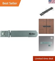 Stylish Black Wrought Iron Secure Hasp Lock - Ideal for Indoor/Outdoor Use - $40.50