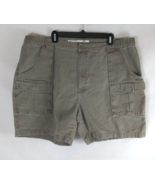 Savane Men&#39;s 100% Cotton Elastic Waist Hiking Cargo Shorts Size 44 - $11.87