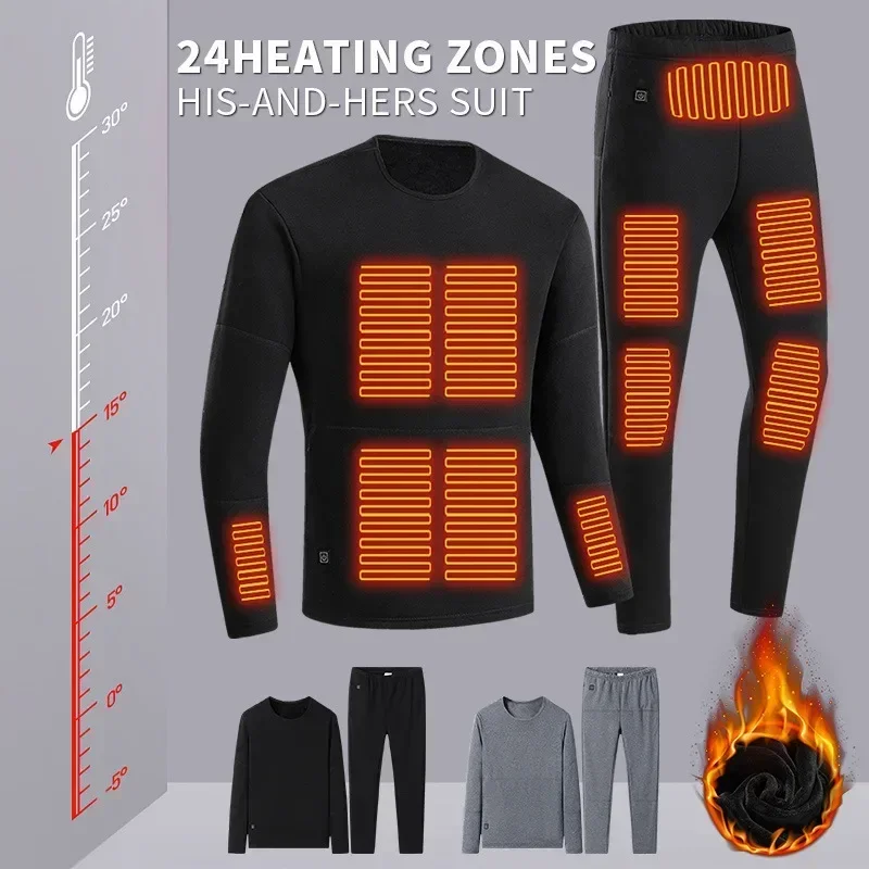 Zone 22 Heated Winter Man Heated USB Electric Suit Underwear Motorcycle Powered - £60.23 GBP+