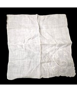 Vintage Hanky Handkerchief Linen beautiful Antique White color 12” Wedding - £7.21 GBP