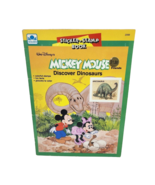VINTAGE 1987 DISNEY MICKEY MOUSE DISCOVER DINOSAURS STICKER STAMP COLORI... - £21.95 GBP