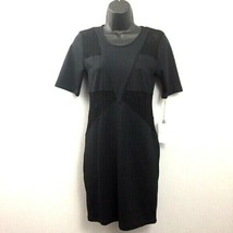 Leith Little Black Dress with Lace Panel Womens Small S LBD Cutouts Sexy - $14.50