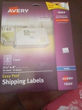 Avery 31/3&quot; X 4&quot; Easy Peel Shipping Label - £13.16 GBP