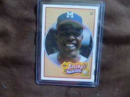 1991 upper deck hank aaron baseball heroes braves #20 of 27 - £0.79 GBP