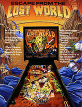 Escape From The Lost World Pinball FLYER Dinosaurs Fantasy Original 1988 - $17.10