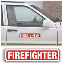Magnet Magnetic Sign Firefighter volunteer fire Ems Emt rescue car truck BK - $13.83