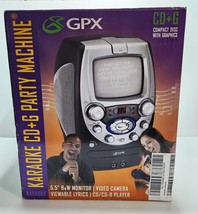 GPX KARAOKE CD+G PARTY MACHINE WITH BUILD IN MONITOR &amp; VIDEO CAMERA - $95.79