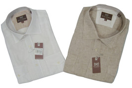 NEW $165 Hickey Freeman Linen Shirt!   White or Tan (Light Brown)  Lightweight - £47.95 GBP