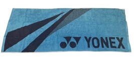 Yonex Sports Towel Blue Black Logo Tennis Badminton 16x39 New w/ Box image 4