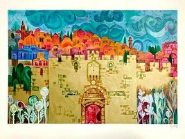 Eliezer Weishoff-&quot;Lion Gate&quot;-Limited Edition Serigraph/Paper/Hand Signed/LOA - £162.49 GBP