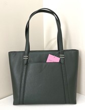NWB Kate Spade Chandra Dark Green Leather Tote PXRU9390 Deep Evergreen Gift Bag - £126.58 GBP