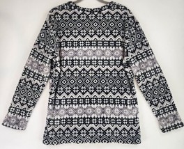 Danskin Now Sweater Womens 1X Black White Cozy Momcore Soft Holiday Pull... - £18.96 GBP