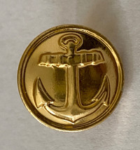 Lot of 10 USSR Navy Uniform Gold tone Metal Buttons 14 mm Anchor - $7.43