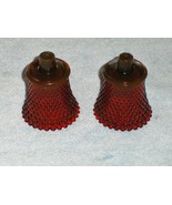 Homco Ruby Red Design Hobnail Votive Cup Candle Holder Home Interiors Set - £11.95 GBP