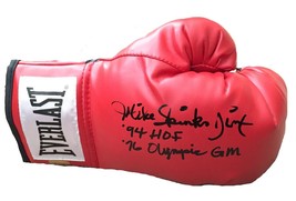 Michael Spinks Signed Glove Inscribed COA Inscriptagraphs Leon Boxing Mike Tyson - £95.09 GBP