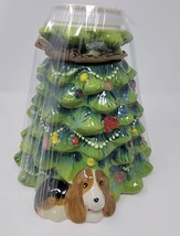 The Pioneer Woman Cookie Jar Christmas Tree Porcelain Charlie Dog - £29.83 GBP