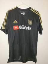 Adidas Authentic Mls Los Angeles Fc Lafc Black Training Jersey Size Men&#39;s M - £15.81 GBP