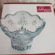 Celebration Mikasa Christmas Footed Bowl  Nos 6&quot;X4&quot; Made In Japan - $14.84