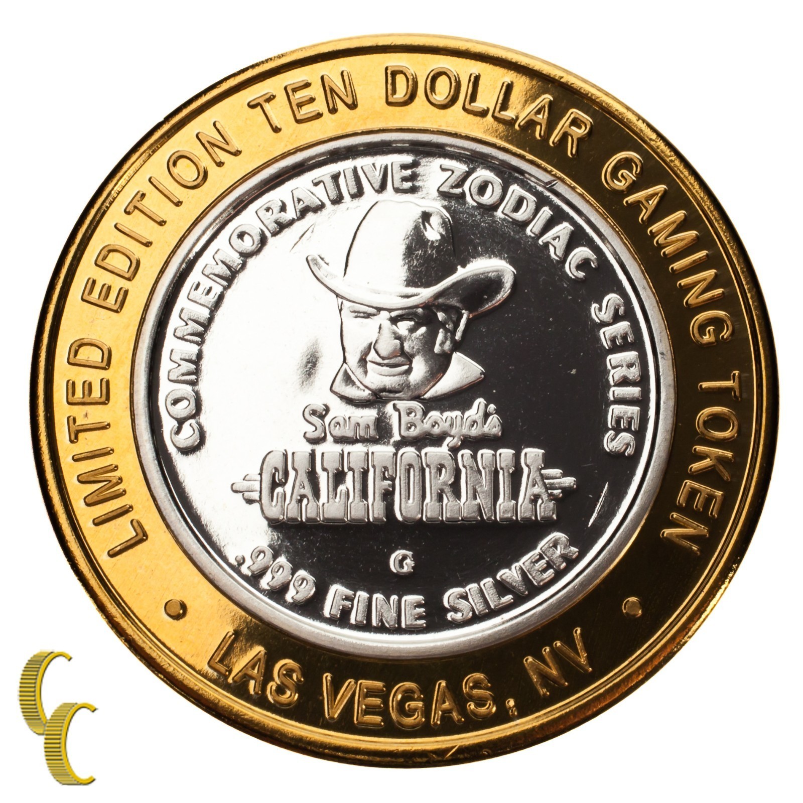 Sam Boyd's California Hotel Casino Gaming Token Horse Year 999 Silver-
show o... Item image 4