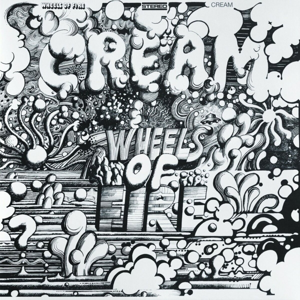 CREAM Wheels of Fire BANNER 2x2 Ft Fabric Poster Tapestry Flag album cov... - $22.00