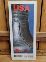 1992 AAA USA Vintage Street Map  Liberty Bell Philadelphia Pa George Obr... - $18.21