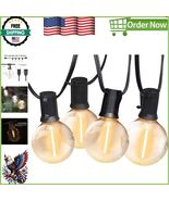 Connectable 27FT Outdoor Globe Lights with Shatterproof Bulbs for Festiv... - $50.34 CAD