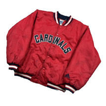Vtg Adidas Cardinals Bomber Jacket 00s Satin Varsity MLB Baseball 10/12 ... - £10.10 GBP