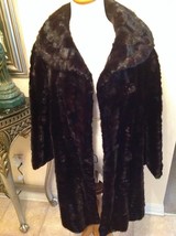 BEAUTIFUL CANADIAN Vintage Black Mink Fur PAWs Women Fur Coat - Size: Sm... - £231.01 GBP