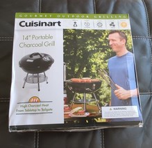 Cuisinart 14&quot; Portable Charcoal Grill Open Box Never Used Gourmet Grilling - £19.09 GBP