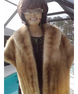 vintage Natural Mink Fur Stole Shawl Cape Size: Small-Medium EXCELLENT C... - $4,740.08 MXN