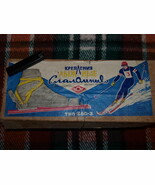 VINTAGE SOVIET RUSSIAN USSR SLALOM SKI BOOTS HOLDER SET 1973 NOS - $135.81 CAD