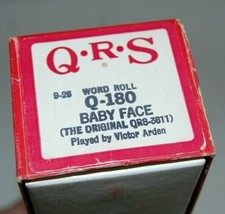 QRS Player Piano Word Roll Q-180 Baby Face Victor Arden - $29.99