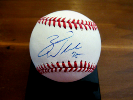 Zack Wheeler Phila Phillies New York Mets Signed Auto Oml Baseball Steiner Gem - £89.22 GBP