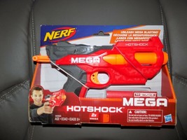 NERF N-Strike HOTSHOCK MEGA Dart Blaster w/ 2 Darts Hasbro NEW 2018 - £22.96 GBP