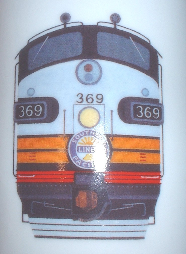 ceramic coffee mug: EMD F-9 diesel-electric locomotive Southern Pacific ... - $15.00