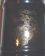 ceramic beer stein: USMC US Marine Corps black with EGA; Buntingware - £19.98 GBP