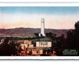 Coit Tower Telegraph Hill San Francisco California CA UNP WB Postcard T9 - $3.51