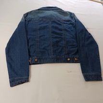 Nina Leonard RN#115070 Women's Cotton Blend Blue Denim Jacket Pockets Sz Medium image 2