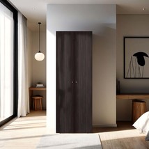 Walnut Black Wengue Armoire: 2 Doors, 4 Shelves Storage Wardrobe - €285,06 EUR