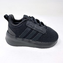 Adidas Racer TR21 Triple Black Infant Baby Size 5 Casual Sneakers GZ9129 - $29.95