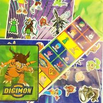 Digimon Sticker Album Book 80 Stickers 8 Page Booklet Collector Bonus Sticker image 4