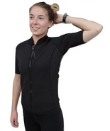 Women&#39;s 2mm Wetsuit Jacket with Short Sleeves, Front Zipper, Sizes: XS-3... - £46.93 GBP