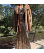 LUXURIOUS Brown Real Mink Fur Stroller Coat - SIZE Small - Medium EXCELL... - $6,783.71 MXN
