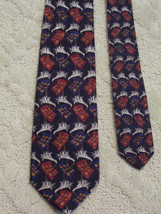 J. Z. Richards Men&#39;s Neck Tie Silk Handcrafted in America Navy Burgundy ... - £3.94 GBP