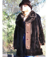 Beauty -TISSAVEL Hillmoor Coat Brown Vintage Faux Fur-Genuine Suede SIZE... - $1,606.17 MXN