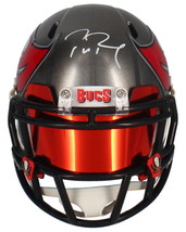 Tom Brady Autographed Buccaneers Speed Mini Helmet w/ Visor Fanatics - £1,545.74 GBP