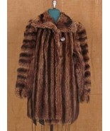 Awesome Retro Chic CANADIAN Raccoon Fur Stroller Car Coat - SIZE: Medium... - $3,571.37 MXN