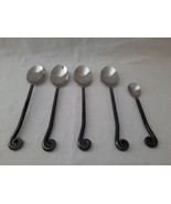 Lot of 5 ~ Gourmet Settings Treble Clef Stainless Forged 4 Spoons &amp; 1 De... - £19.51 GBP